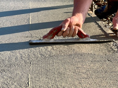 Concrete driveway Capstone Custom Homes