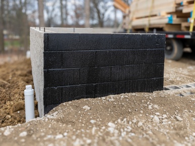 Capstone Custom Homes water proofing