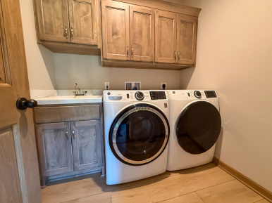 Capstone basement laundry