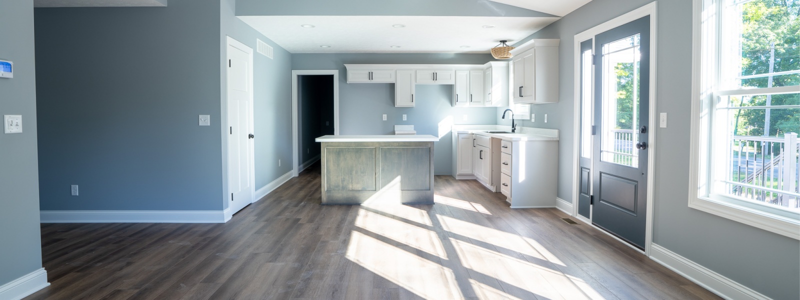 the Brighton kitchen and living area