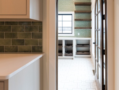 walk-in kitchen pantry by Capstone