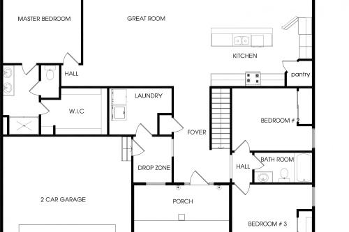 custom home plan Acadia