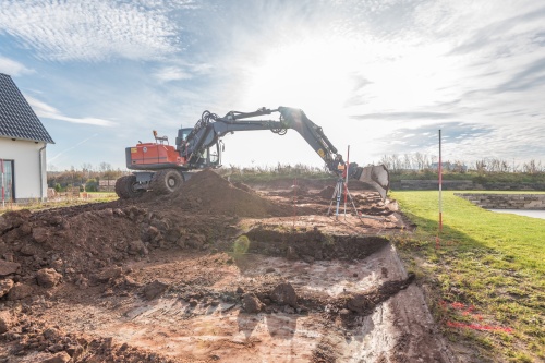 construction site - digging foundation