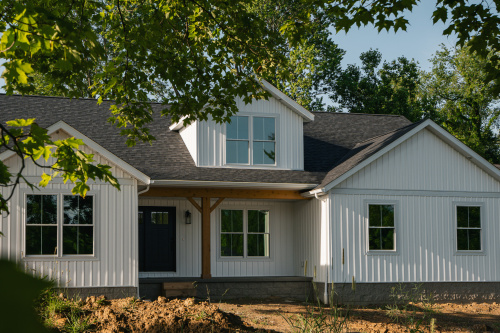 Capstone exterior of a home