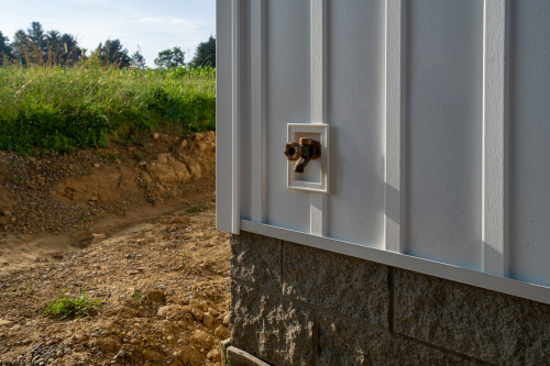 Capstone exterior of a home