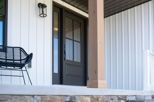Capstone exterior of a home
