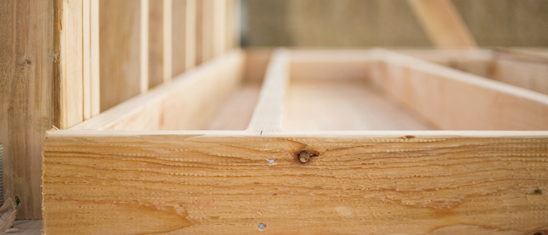 Stick-built On Site Framing New home framing
